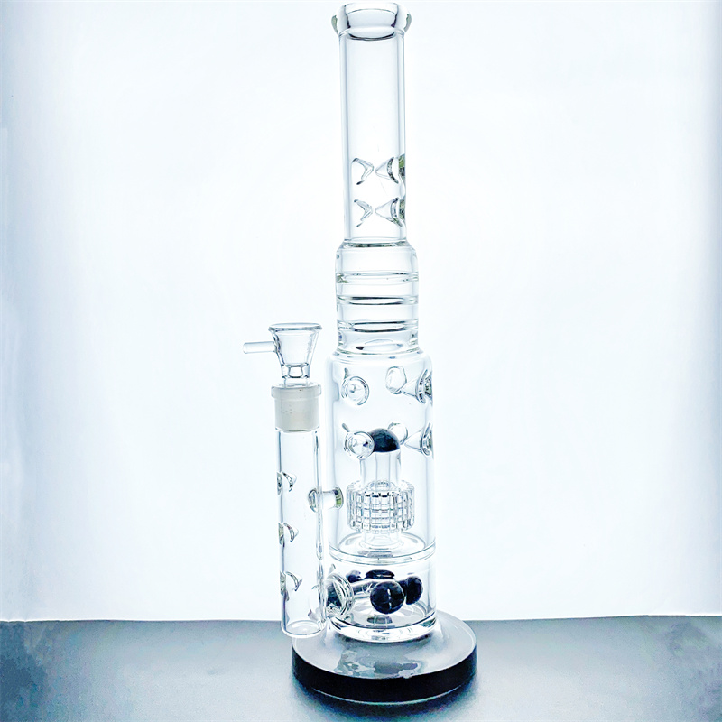 Image of New High quality amazing function bong glass water pipe smoking pipe 15 in with 5 percs 188mm joint (GB-326)
