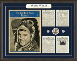 Image of New York Times World War II Framed Print