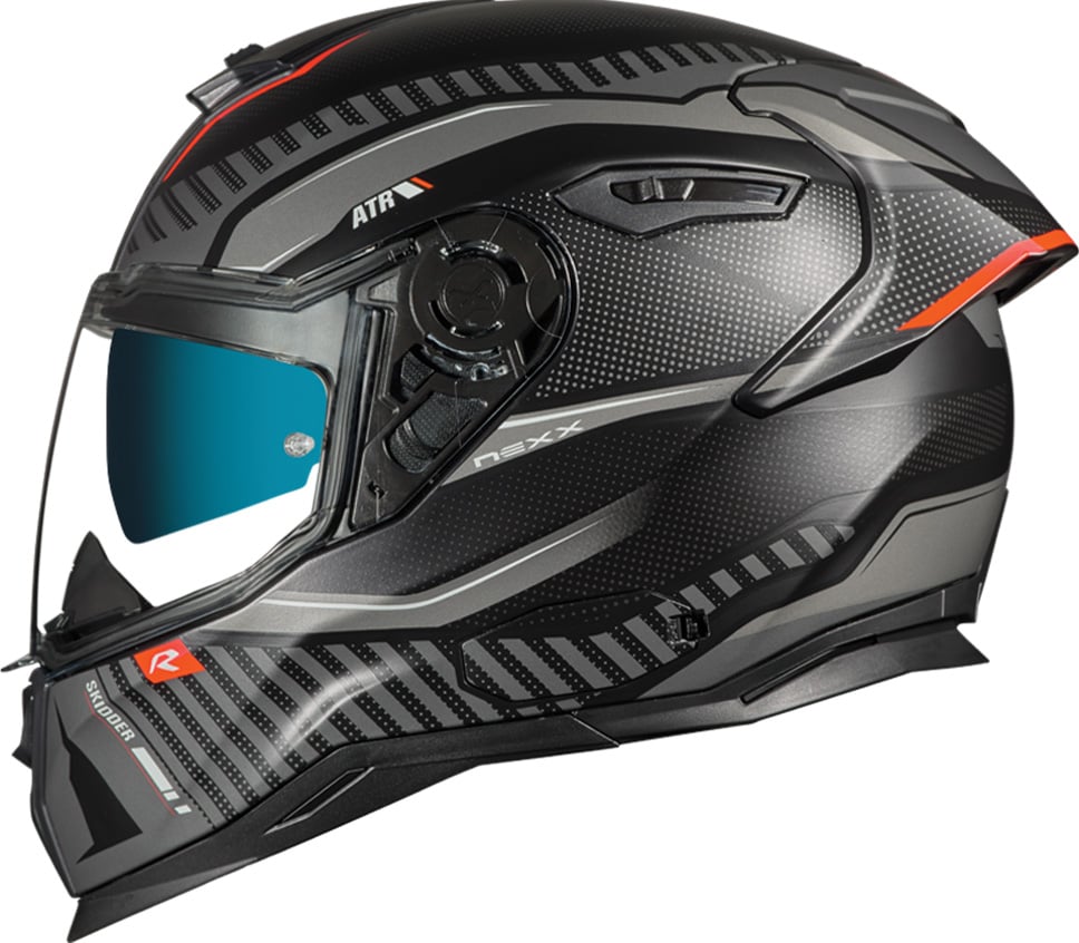 Image of Nexx SX100R Skidder Black Grey Matt Full Face Helmet Talla S