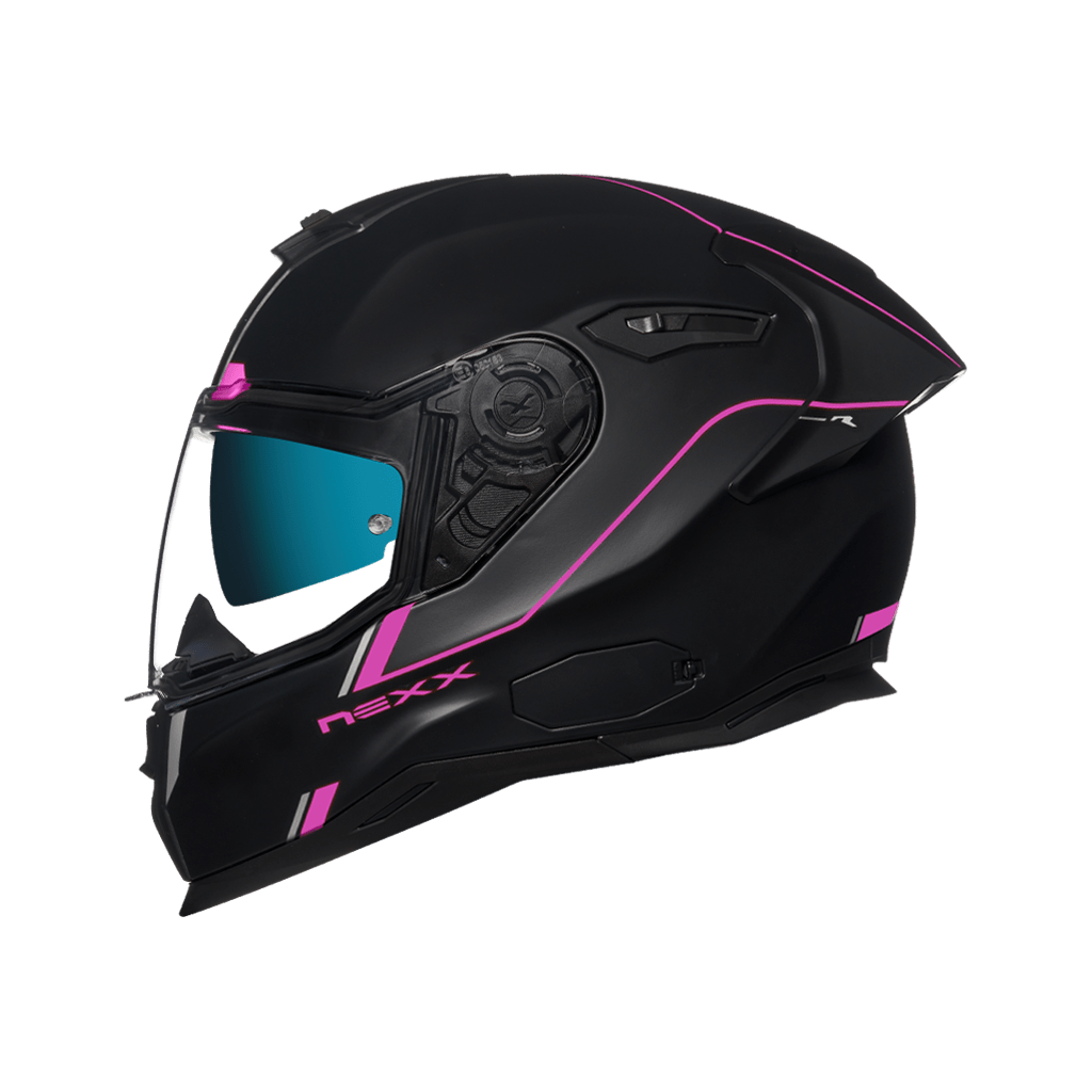 Image of Nexx Sx100R Frenetic Pink Black Matt Full Face Helmet Talla 2XL