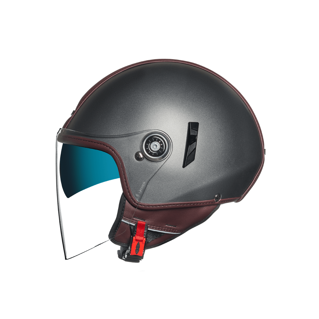 Image of Nexx Sx60 Brux Tit Bordeaux Matt Jet Helmet Size S EN