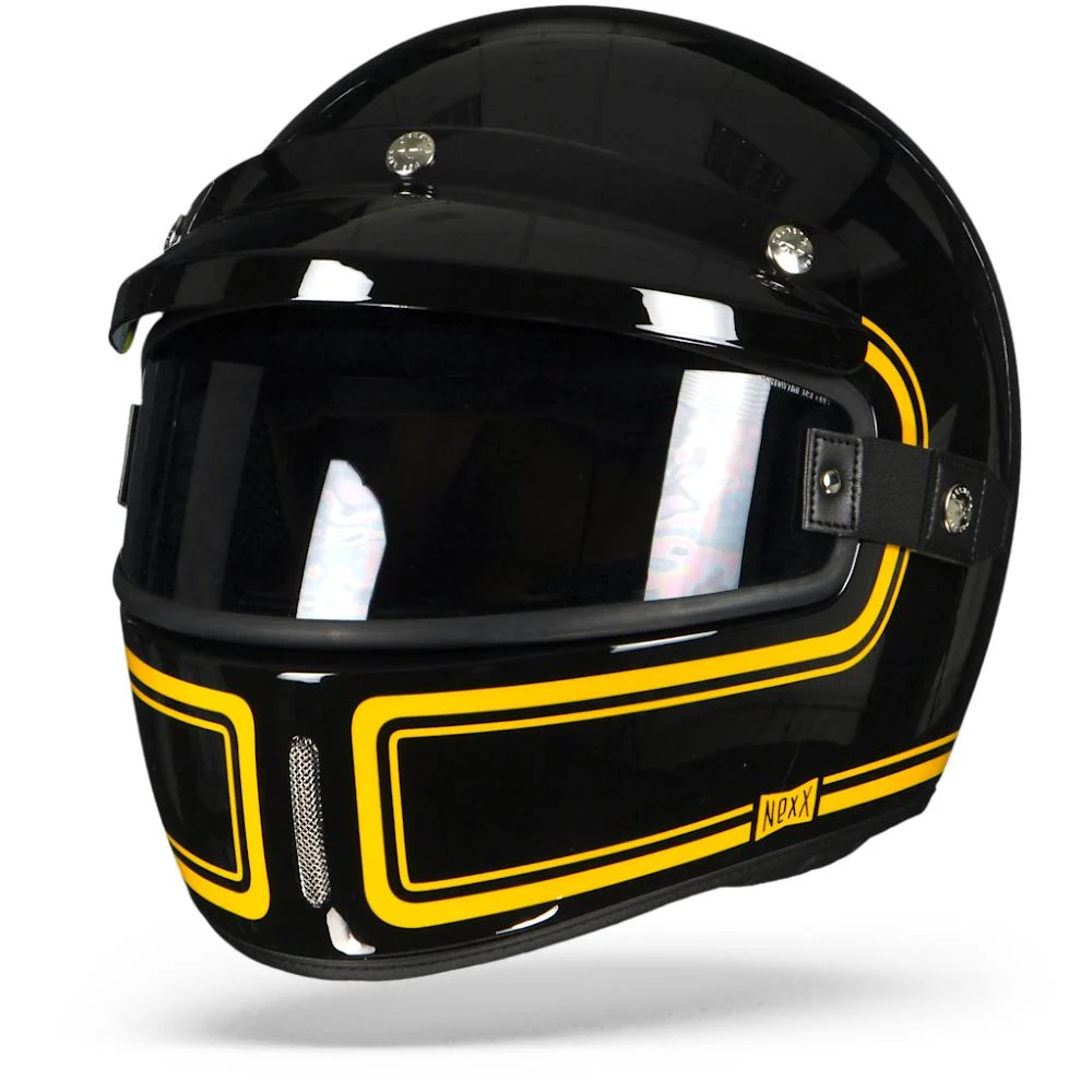 Image of Nexx XG100 Devon Black Yellow Full Face Helmet Size 2XL ID 5600427066877