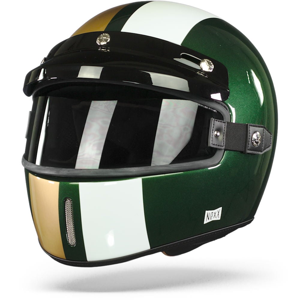 Image of Nexx XG100 Dragmaster Green Gold Full Face Helmet Size XS ID 5600427095860