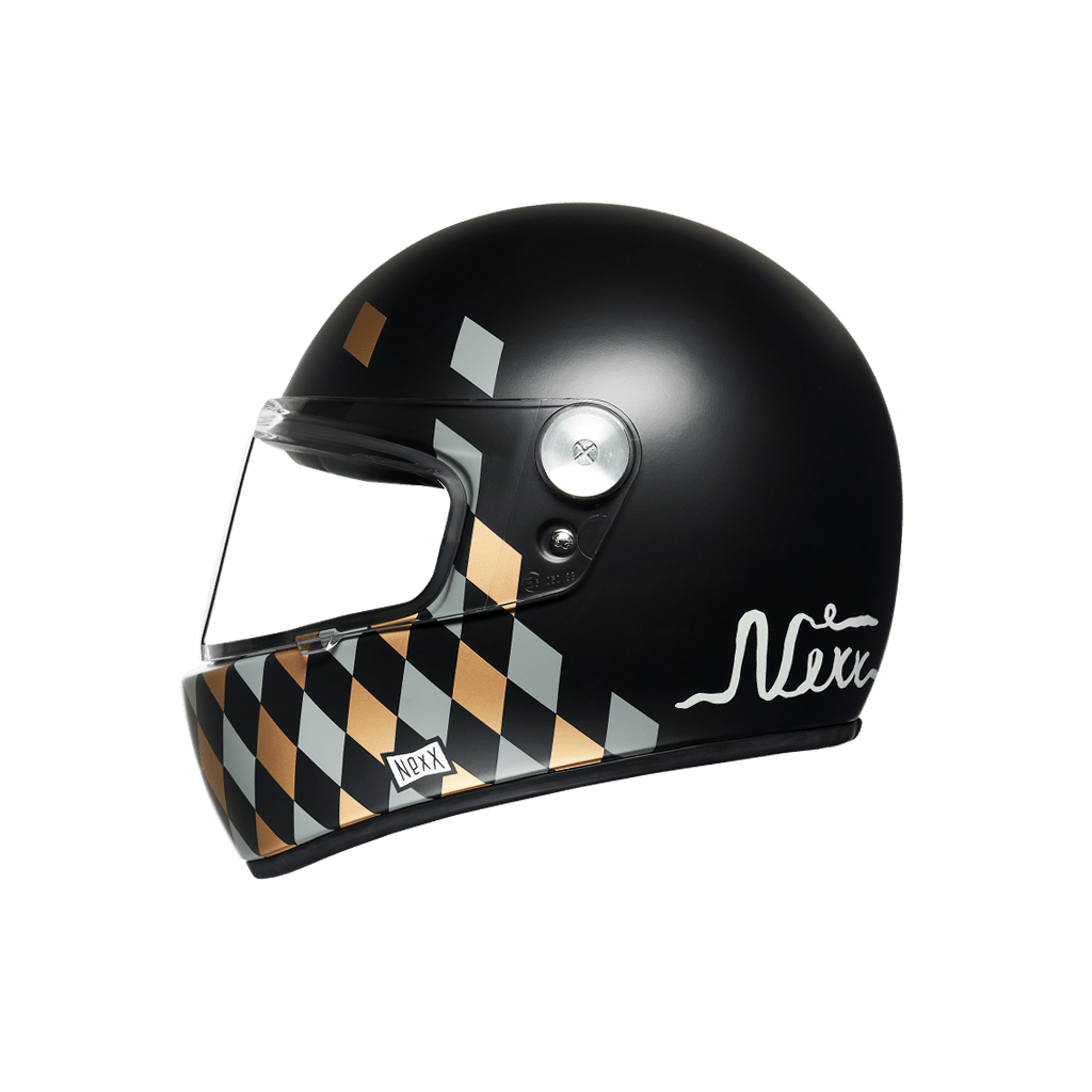 Image of Nexx XG100R Checkmate Black Matt Full Face Helmet Size 2XL ID 5600427107075