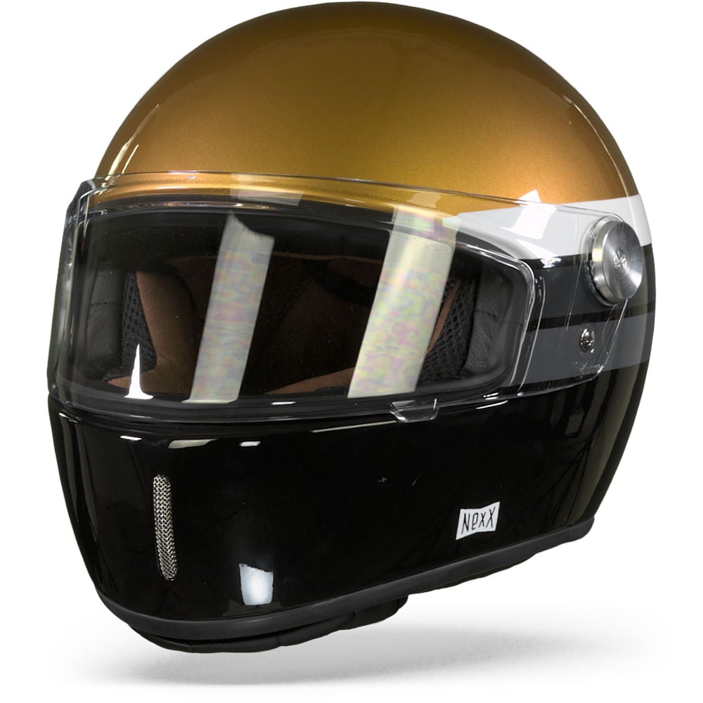Image of Nexx XG100R Gallon Gold Black Full Face Helmet Size XS ID 5600427096409