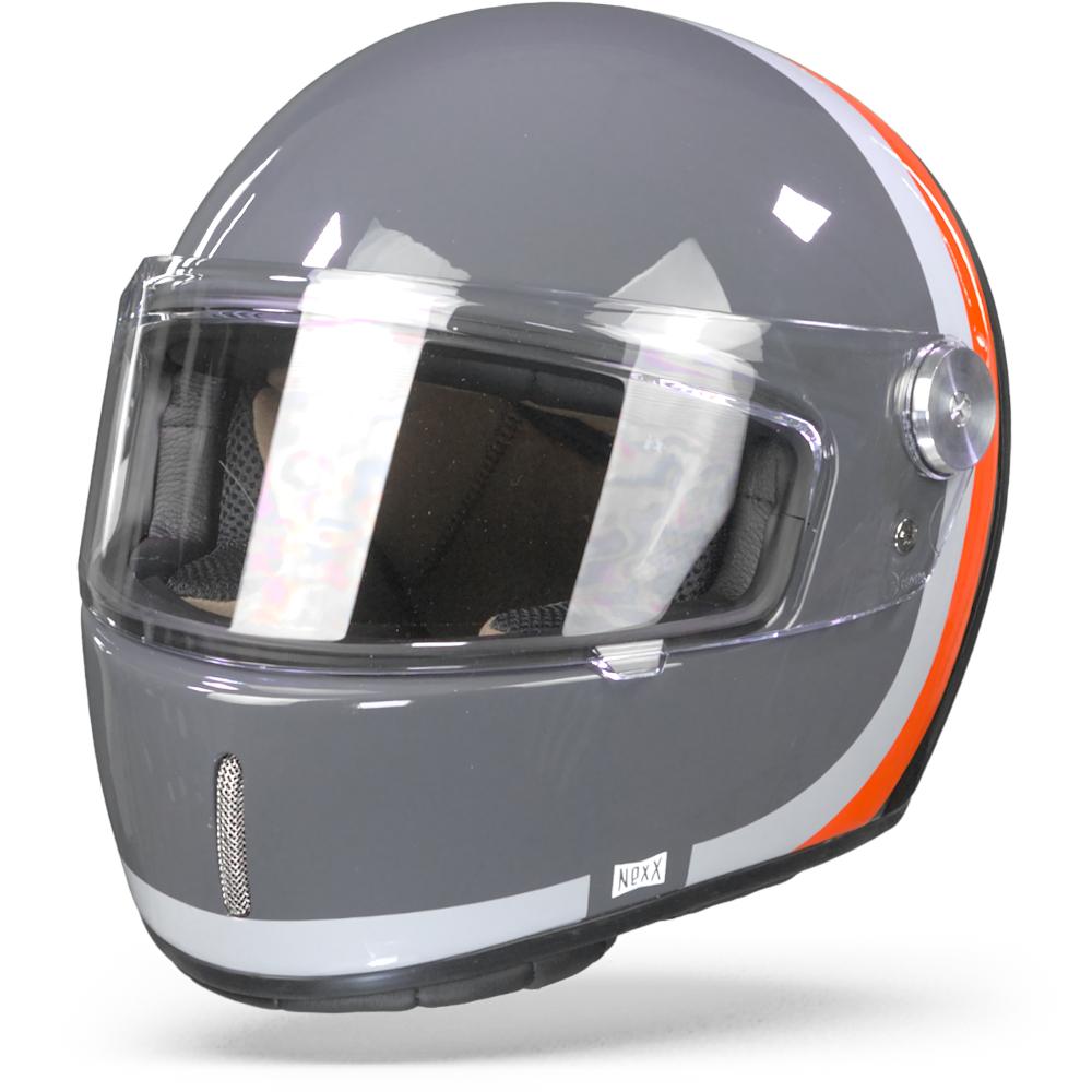 Image of Nexx XG100R Speedway Grey Red Full Face Helmet Size L ID 5600427088893