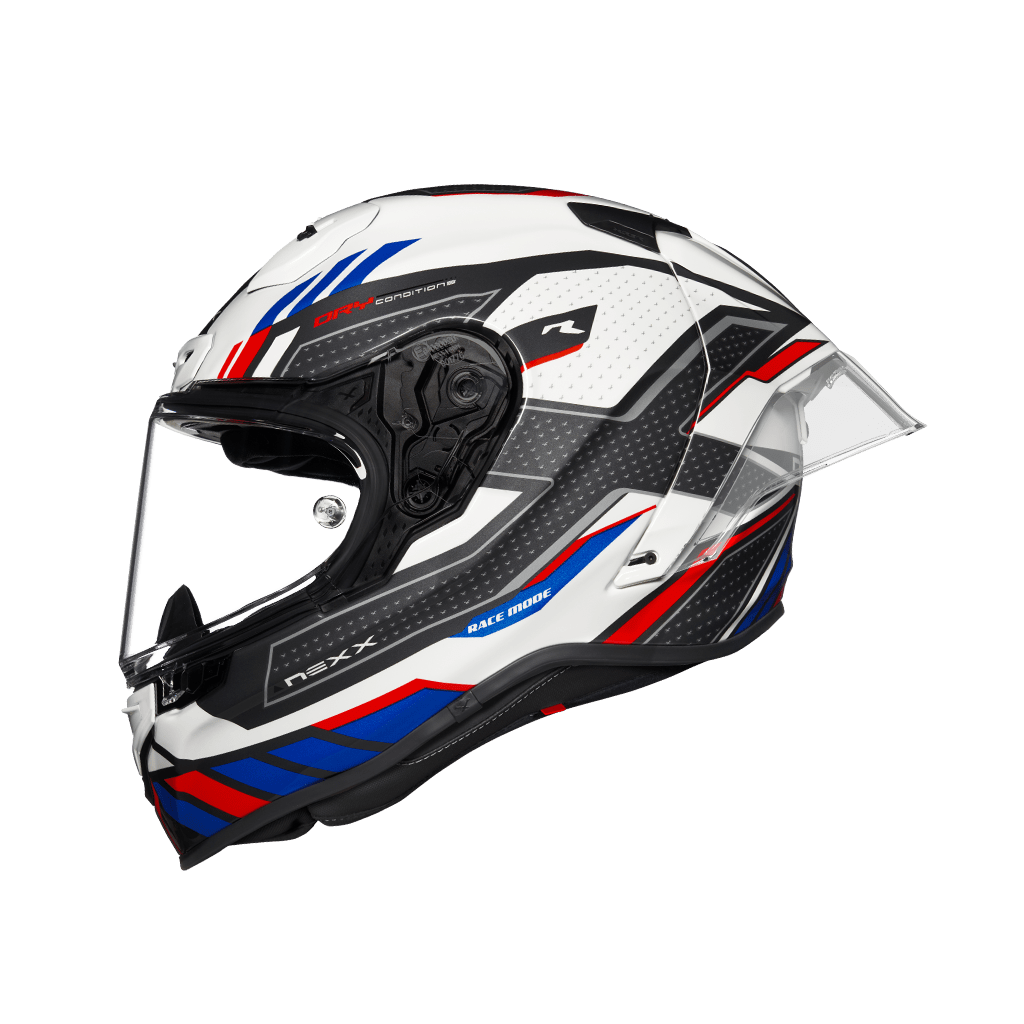 Image of Nexx XR3R Precision Red Blue Full Face Helmet Talla XS