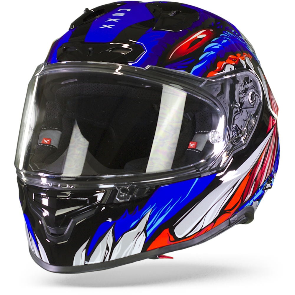 Image of Nexx XR3R Zorga Blue Full Face Helmet Size XS ID 5600427101455