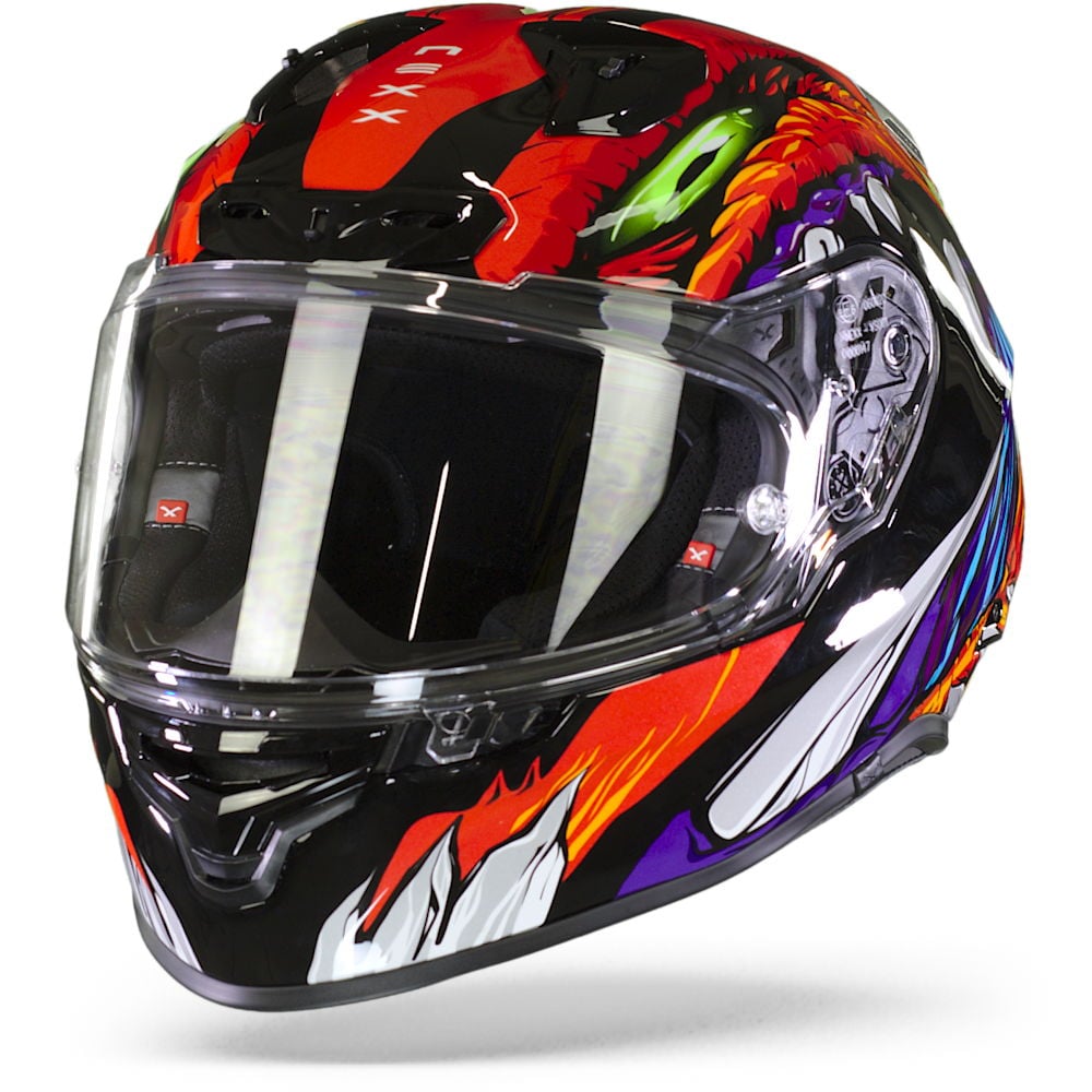 Image of Nexx XR3R Zorga Orange Green Full Face Helmet Size 2XL ID 5600427101165