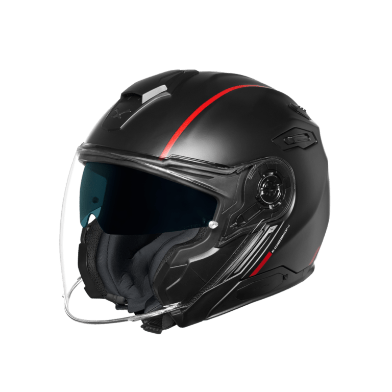 Image of Nexx XViliby Signature Black Red Matt Jet Helmet Size XL EN