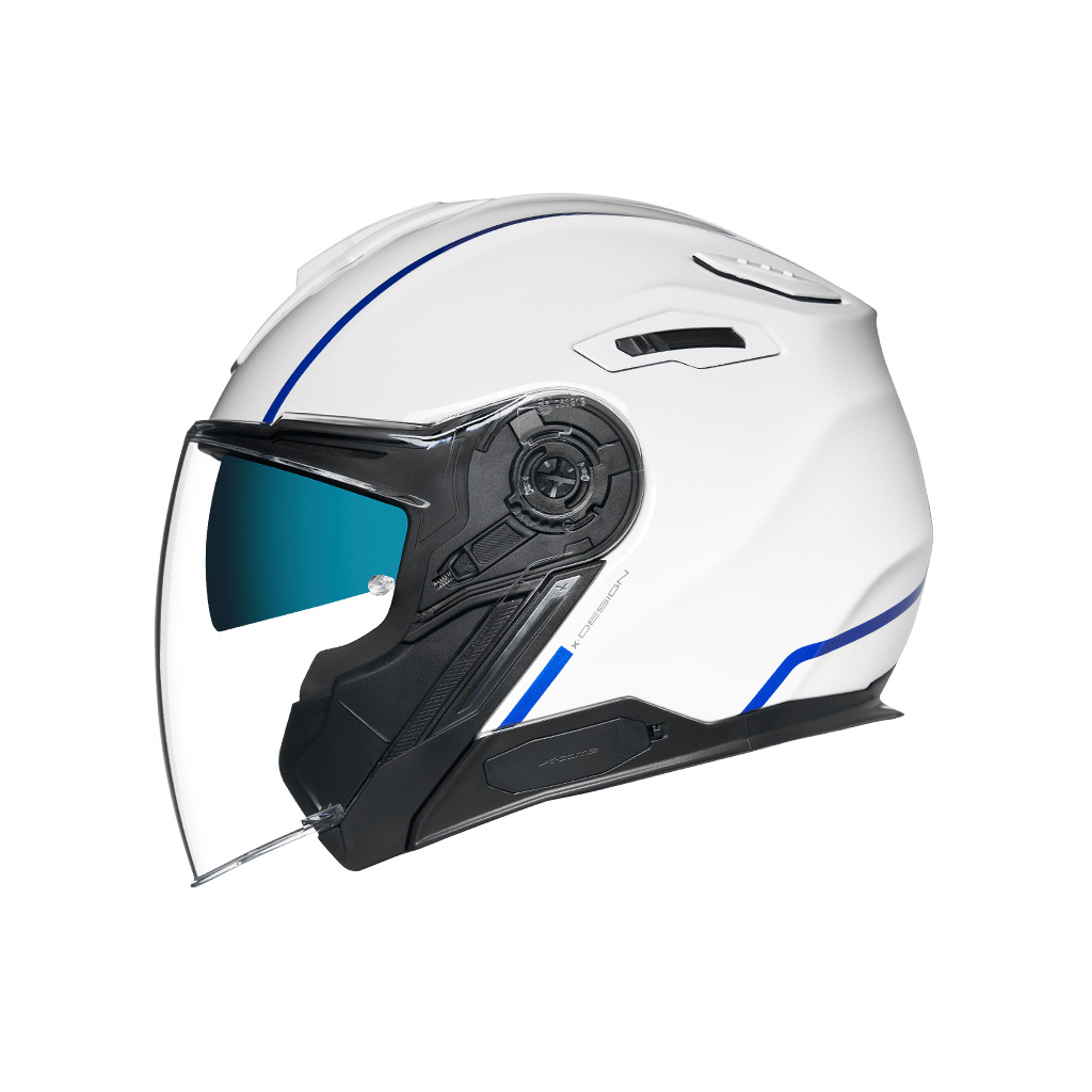 Image of Nexx XViliby Signature White Blue Jet Helmet Size S EN