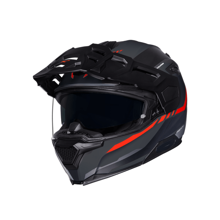 Image of Nexx XVilijord Continental Grey Red Matt Modular Helmet Size S EN
