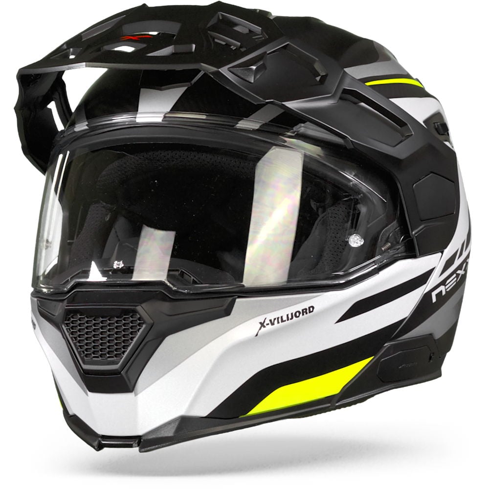 Image of Nexx XVilijord Hiker White Neon Matt Modular Helmet Size S ID 5600427097420
