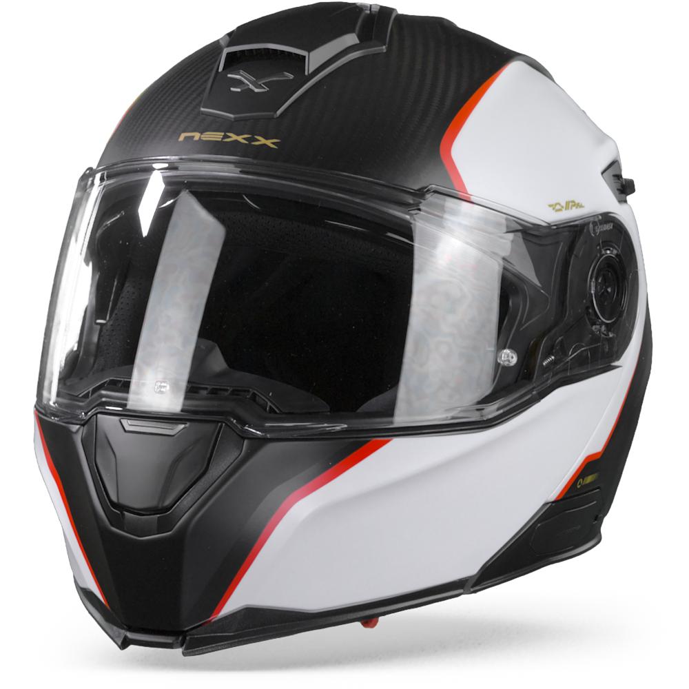 Image of Nexx XVilitur Hyper-X White Red Matt Modular Helmet Size 3XL EN