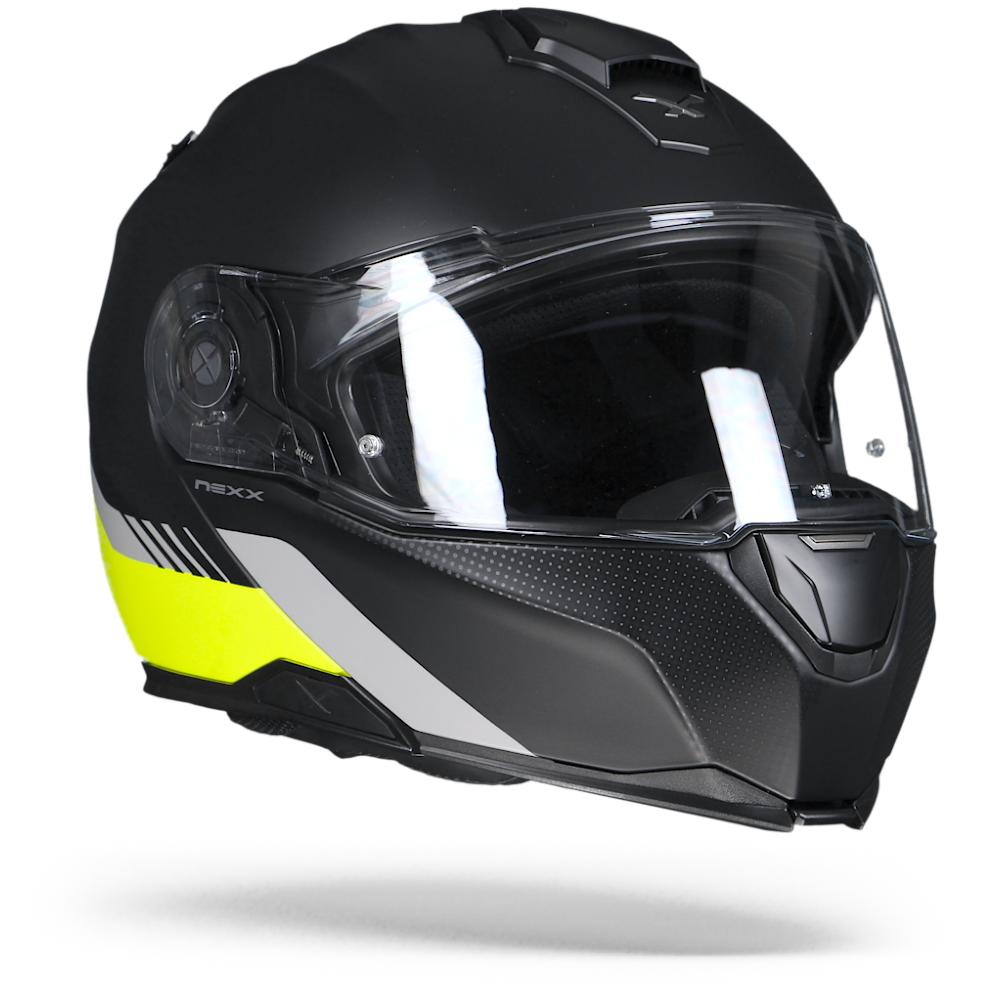 Image of Nexx XVilitur Latitude Black Neon Yellow Matt Modular Helmet Size 2XL EN