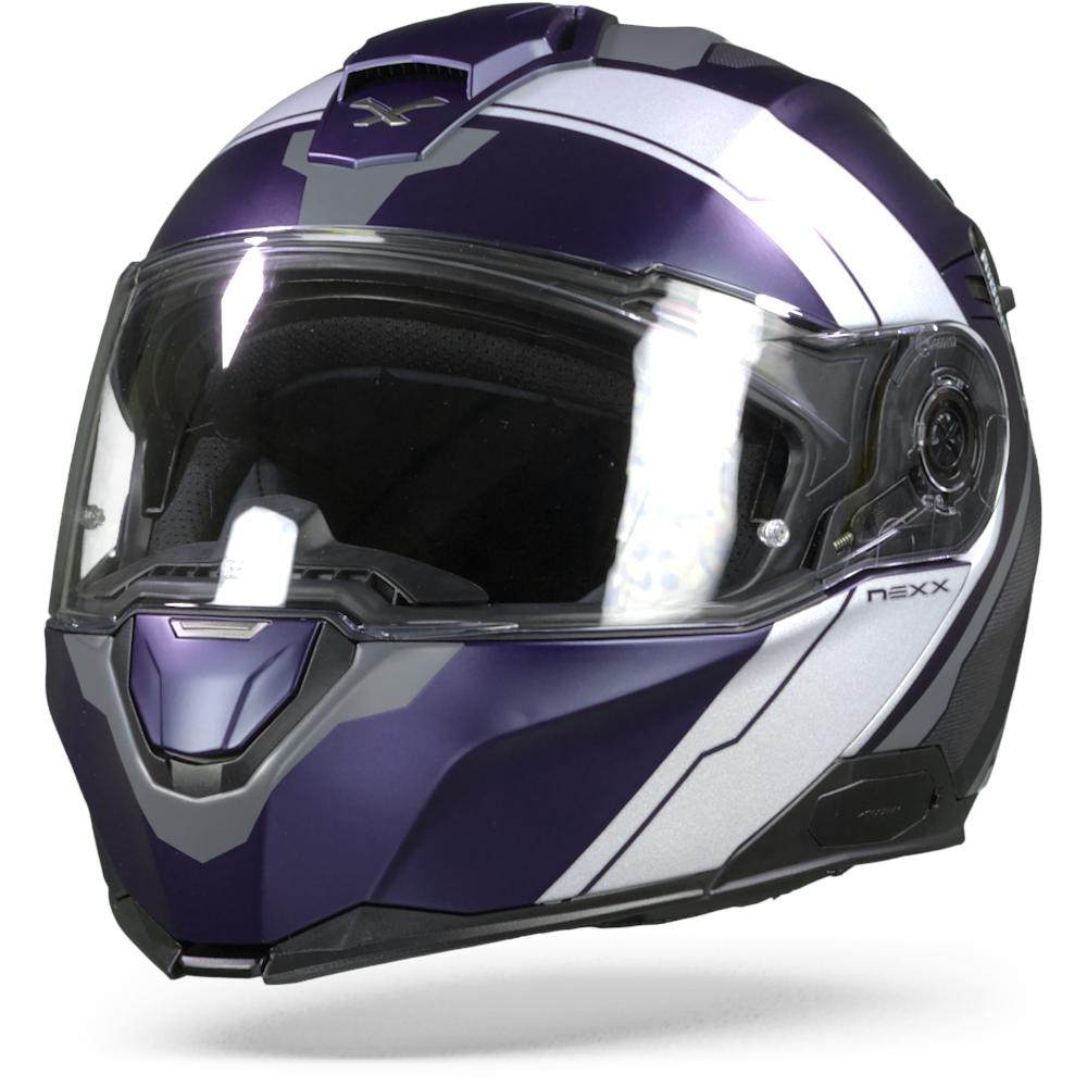Image of Nexx XVilitur Meredian Blue Grey Matt Modular Helmet Size S ID 5600427090117