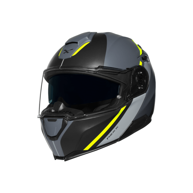Image of Nexx XVilitur Stigen Grey Neon Matt Modular Helmet Talla L
