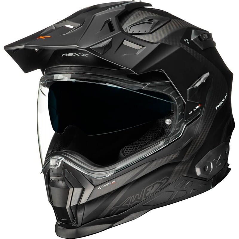 Image of Nexx XWED2 Carbon Vaal Black Matt Adventure Helmet Size XS ID 5600427089500