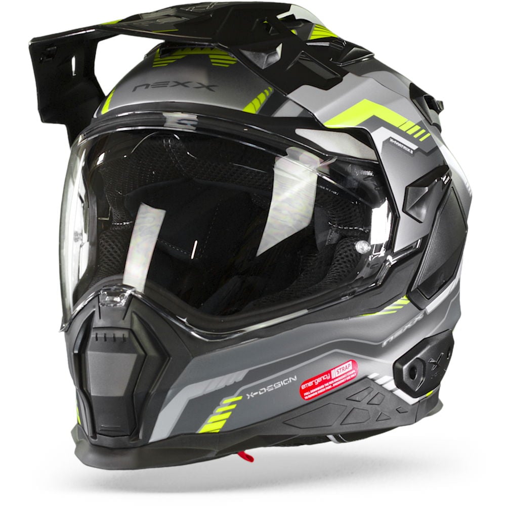 Image of Nexx XWED2 Columbus Grey Neon Mat Adventure Helmet Size XS EN