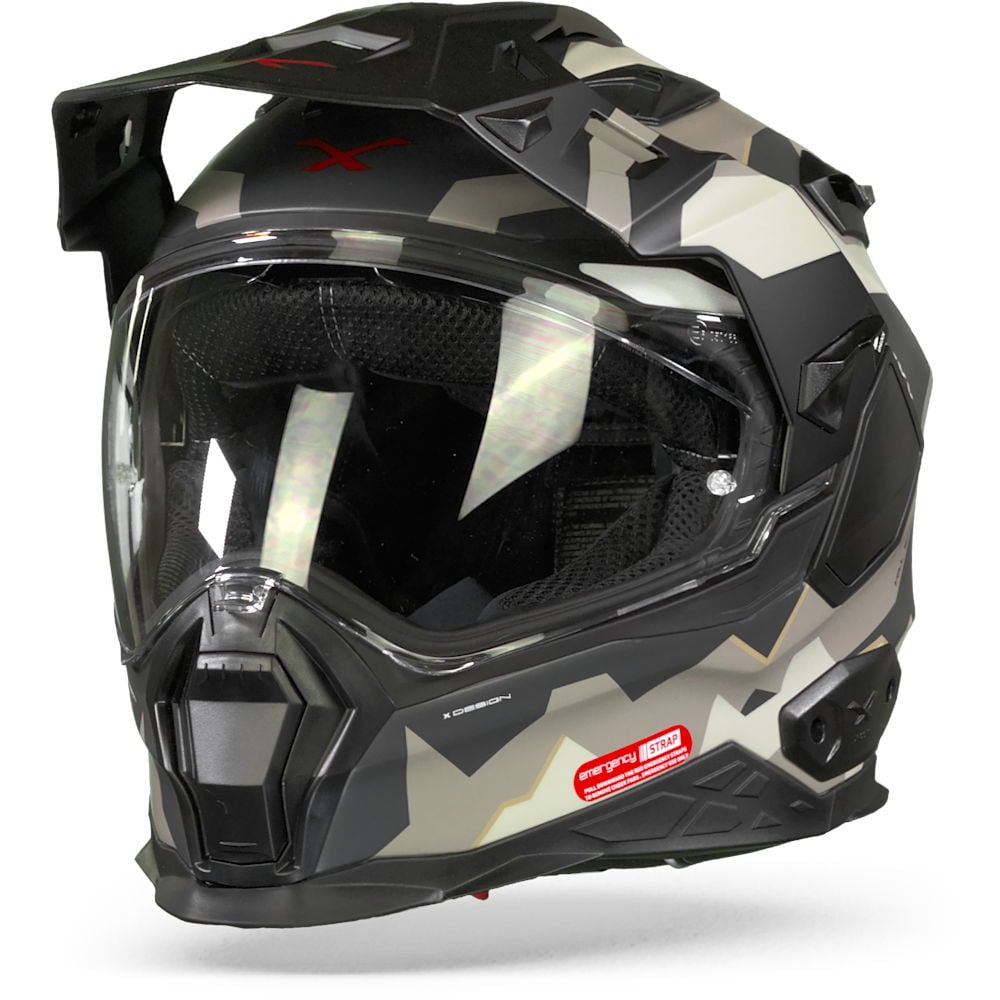 Image of Nexx XWED2 Hillend Grey Sand Matt Adventure Helmet Talla 2XL