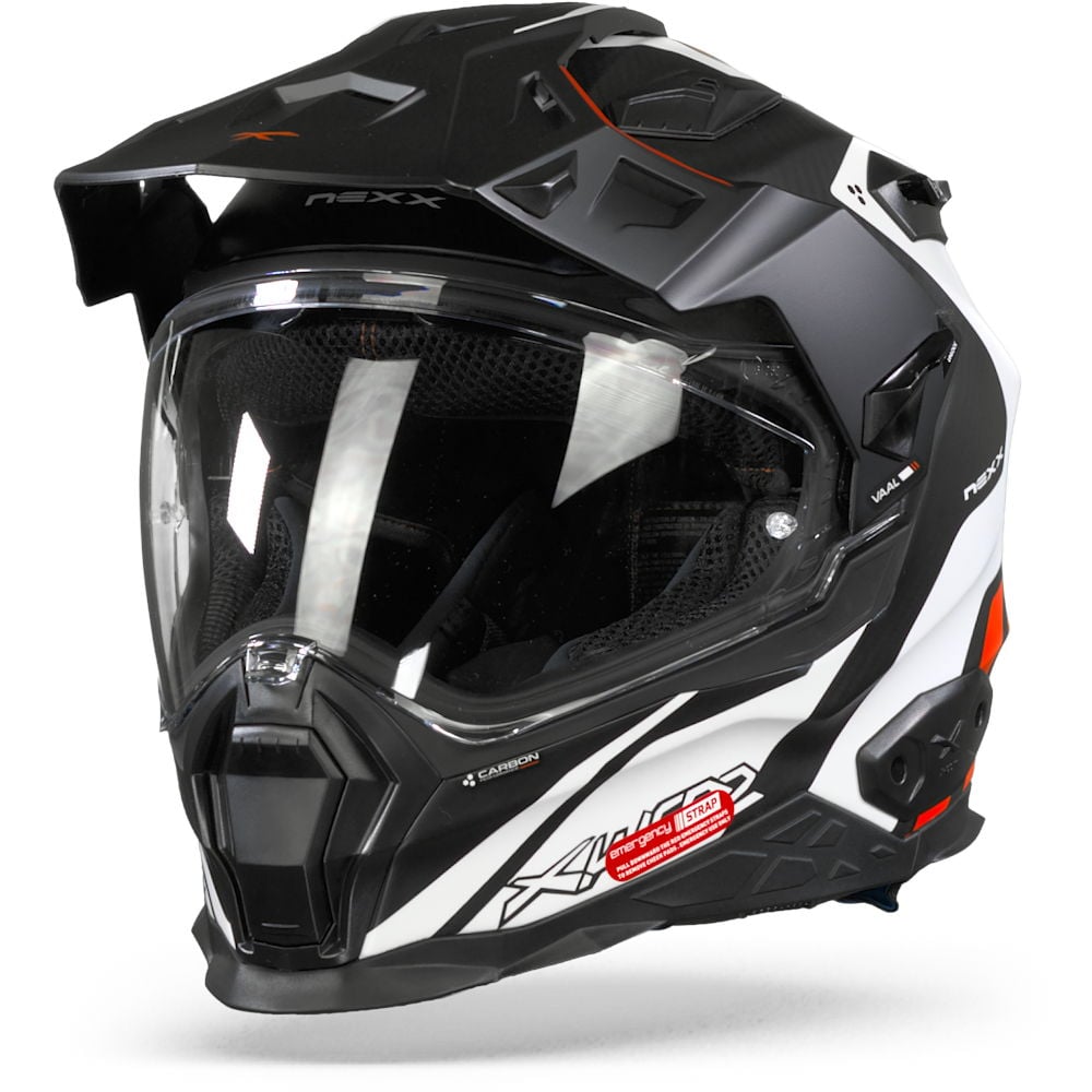 Image of Nexx XWED2 Vaal Blanc Rouge Mat Casque d'Aventure Taille XS