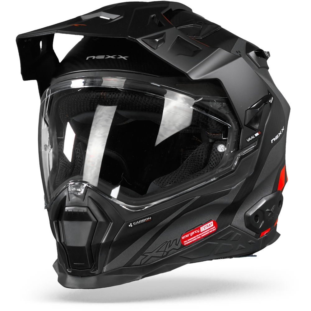 Image of Nexx XWED2 Vaal Grey Red Matt Adventure Helmet Size XS ID 5600427097574