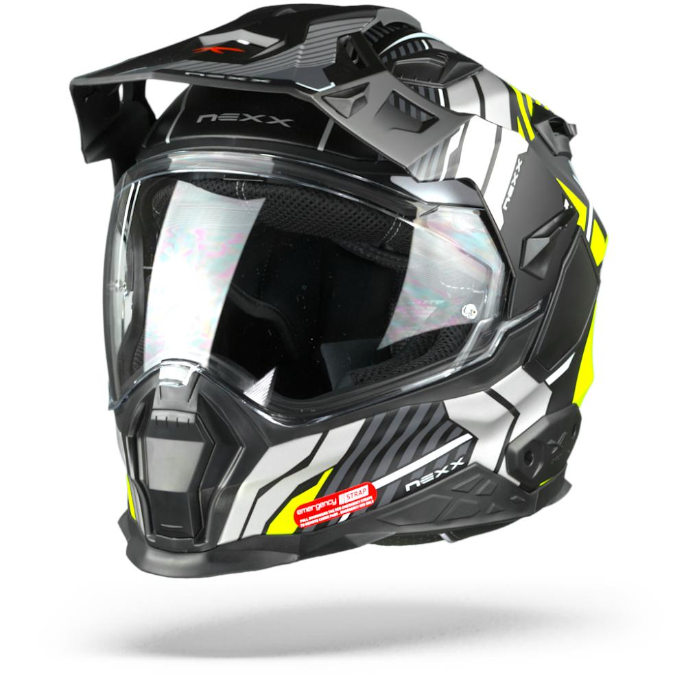 Image of Nexx XWED2 Wild Country Black Neon Yellow Matt Adventure Helmet Size 2XL ID 5600427082945