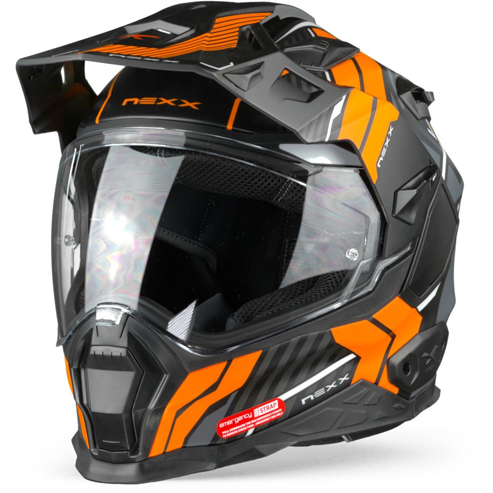 Image of Nexx XWED2 Wild Country Black Orange Matt Adventure Helmet Size S EN