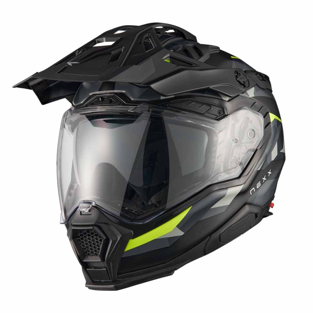 Image of Nexx XWED3 Trailmania Grey Neon Matt Adventure Helmet Size M ID 5600427116923