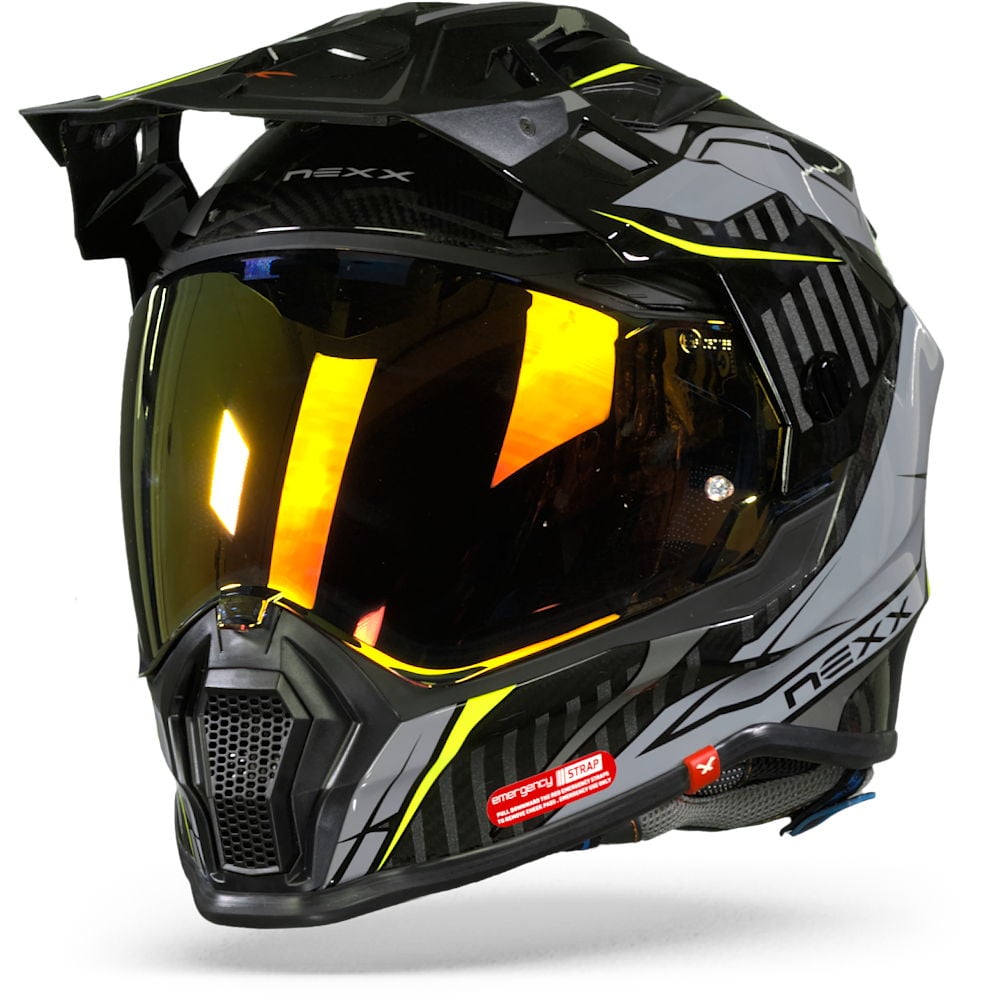 Image of Nexx XWRL Atika Grey Neon Adventure Helmet Size S ID 5600427098380