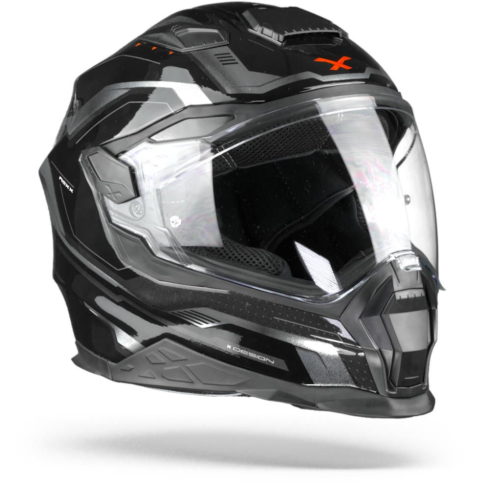Image of Nexx XWST2 Supercell Black Silver Full Face Helmet Size XS ID 5600427083034