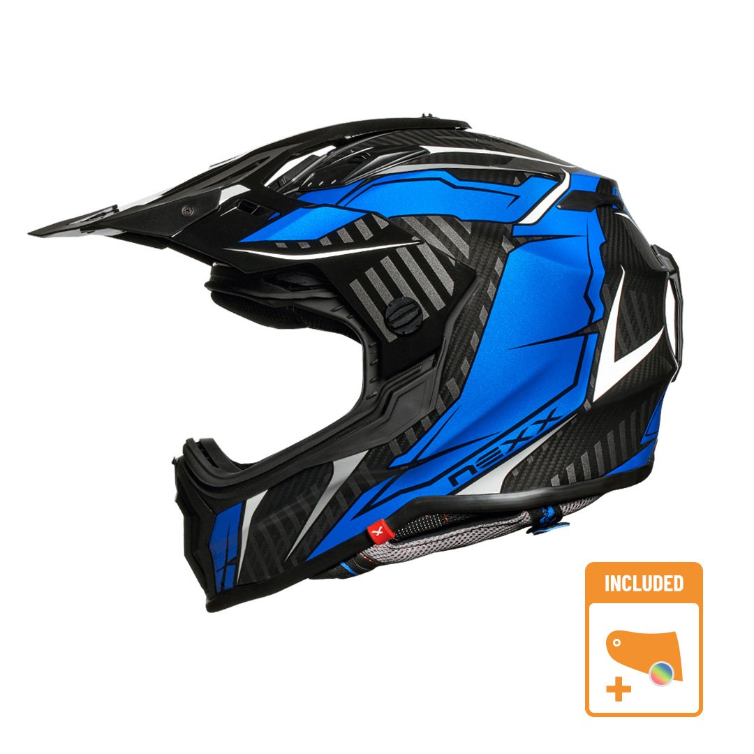 Image of Nexx XWrl Atika Blue White Adventure Helmet Size S ID 5600427105927