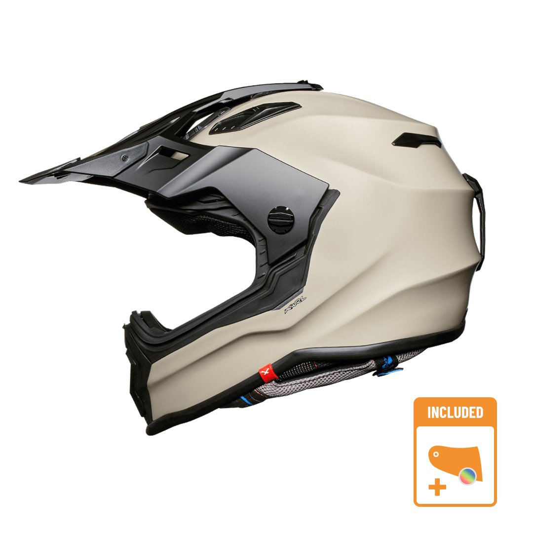 Image of Nexx XWrl Plain Light Sand Matt Adventure Helmet Size S EN