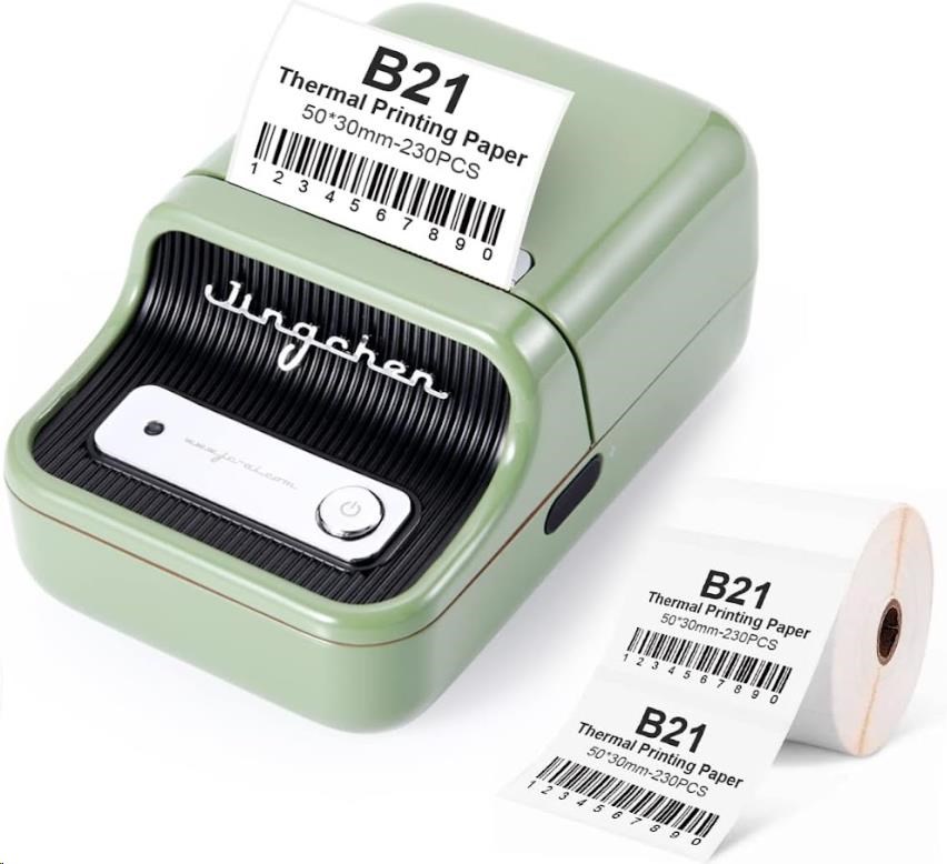 Image of Niimbot B21 Smart 1AC13032012 imprimantă de etichete + rola etichete RO ID 431713