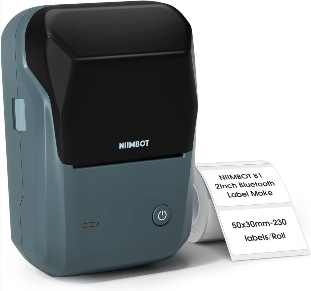 Image of Niimbot Smart B1 1AC12120302 imprimantă de etichete + rola etichete RO ID 434207