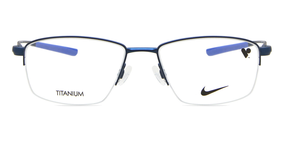 Image of Nike 6045 410 Óculos de Grau Azuis Masculino BRLPT