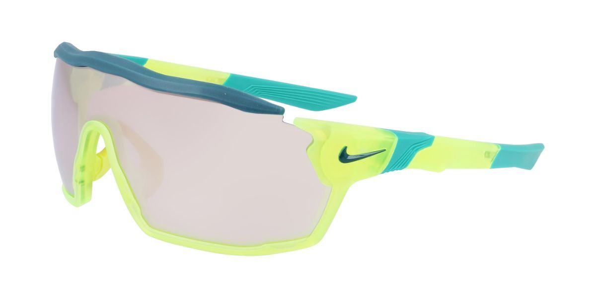 Image of Nike SHOW X RUSH E DZ7369 702 Óculos de Sol Amarelos Masculino BRLPT