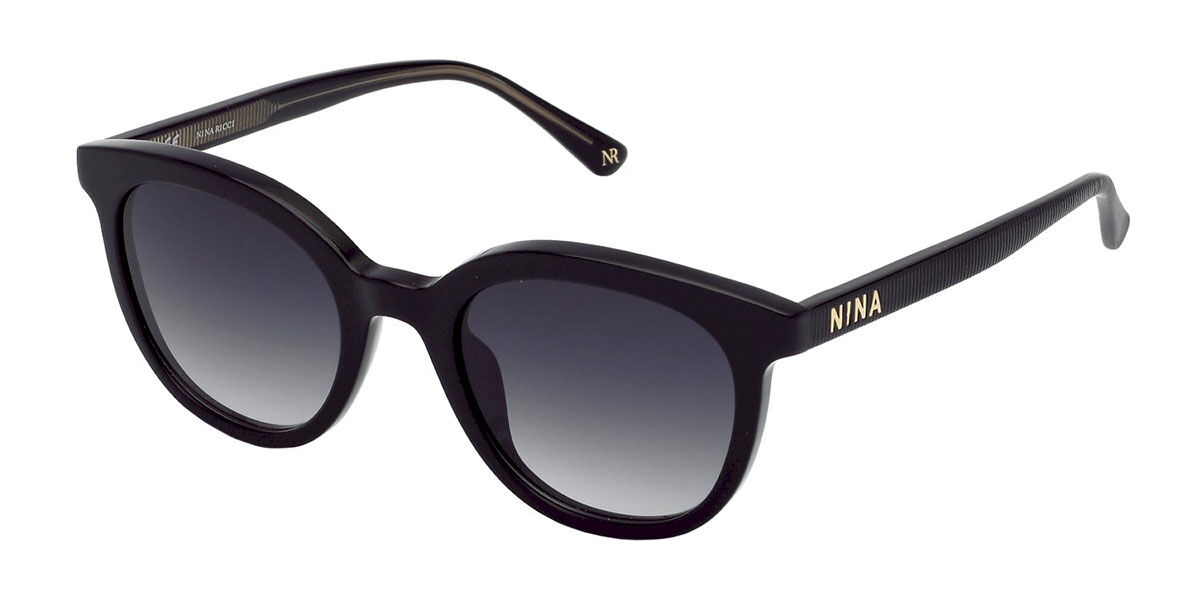 Image of Nina Ricci SNR264 0700 Óculos de Sol Pretos Feminino PRT