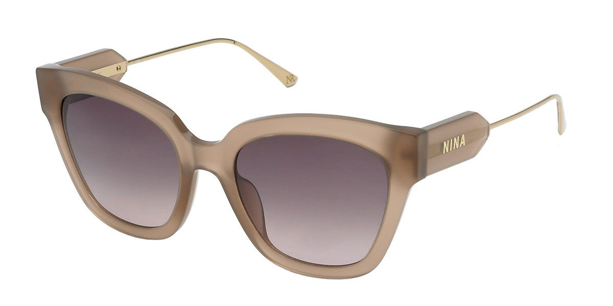 Image of Nina Ricci SNR298 0M79 Óculos de Sol Marrons Masculino PRT