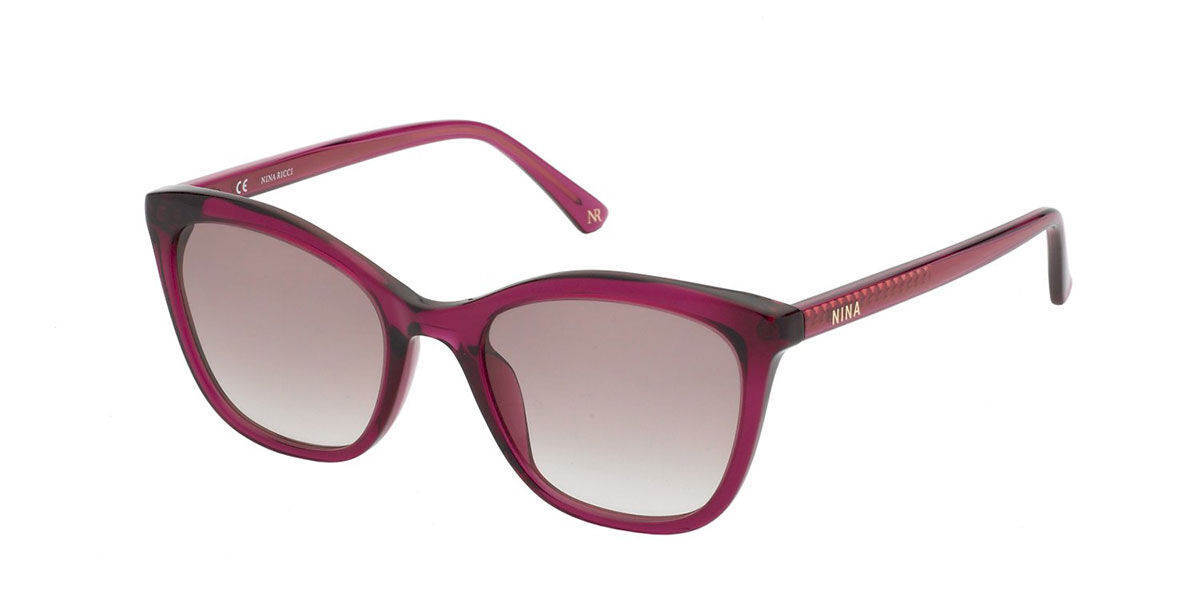 Image of Nina Ricci SNR326 0AFD 54 Lunettes De Soleil Femme Purple FR