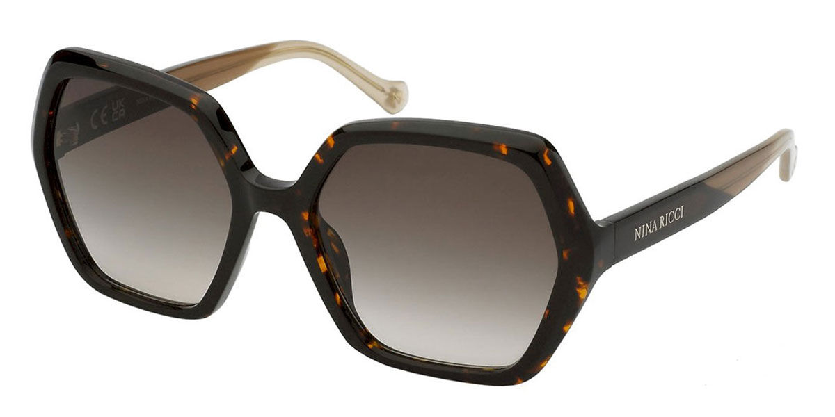 Image of Nina Ricci SNR356 0745 57 Lunettes De Soleil Femme Tortoiseshell FR