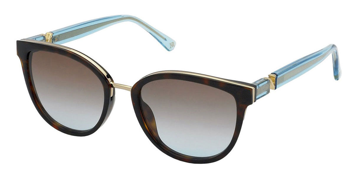 Image of Nina Ricci SNR358 0714 Óculos de Sol Tortoiseshell Feminino PRT