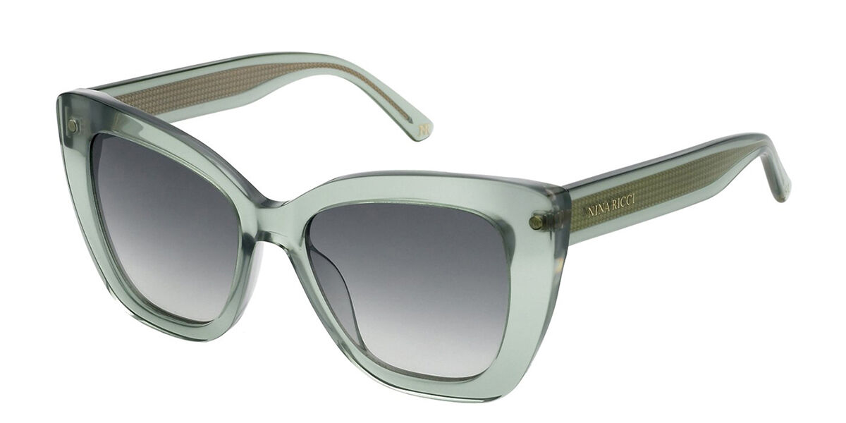 Image of Nina Ricci SNR376 0912 52 Lunettes De Soleil Femme Vertes FR