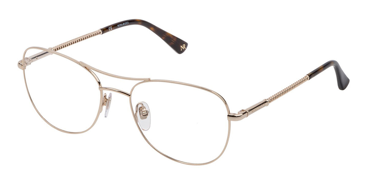 Image of Nina Ricci VNR244 0300 53 Zlote Damskie Okulary Korekcyjne PL