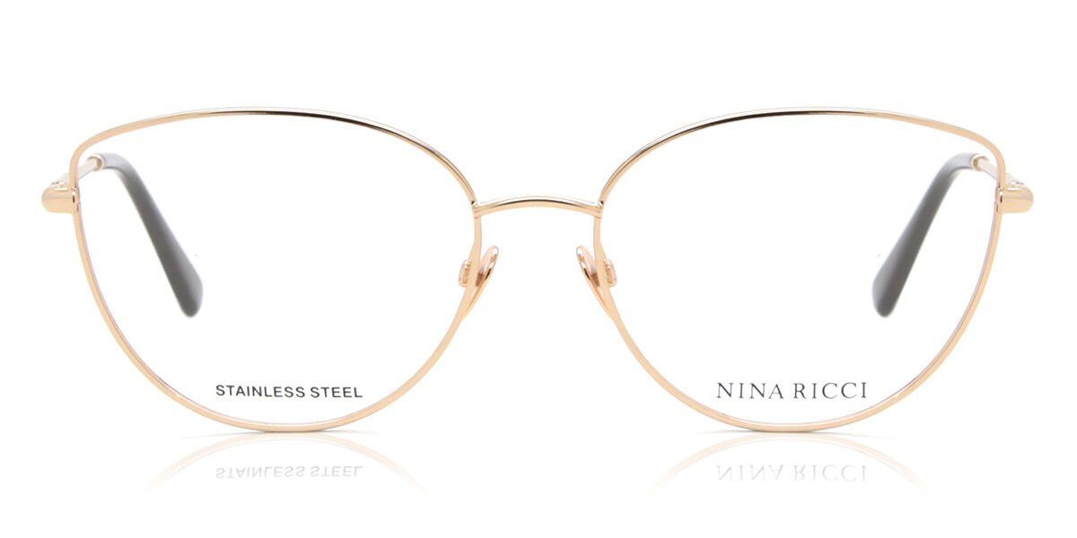 Image of Nina Ricci VNR258 0301 Óculos de Grau Rose-Dourados Feminino BRLPT
