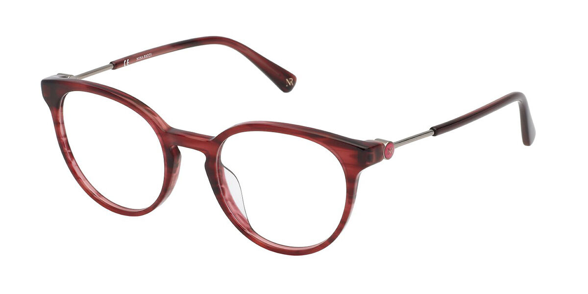 Image of Nina Ricci VNR285 04A2 48 Czerwone Męskie Okulary Korekcyjne PL