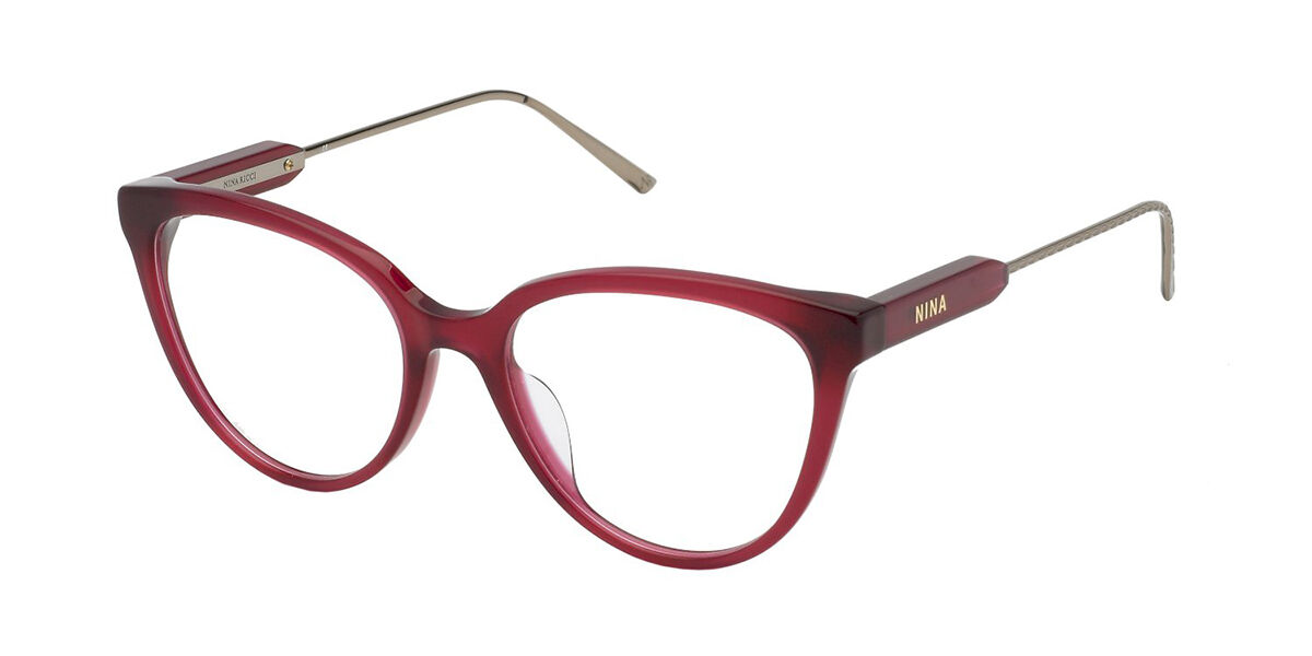 Image of Nina Ricci VNR291 09GR 51 Czerwone Damskie Okulary Korekcyjne PL