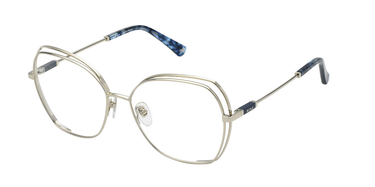 Image of Nina Ricci VNR311 0594 55 Złote Damskie Okulary Korekcyjne PL