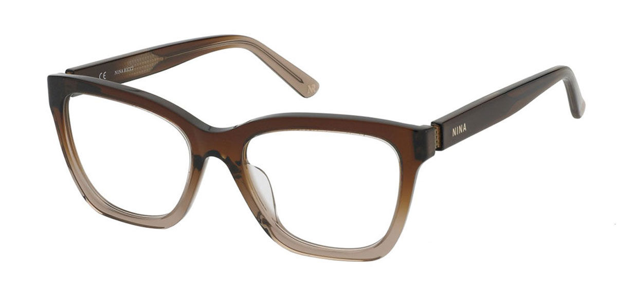 Image of Nina Ricci VNR331 0N66 52 Brązowe Damskie Okulary Korekcyjne PL