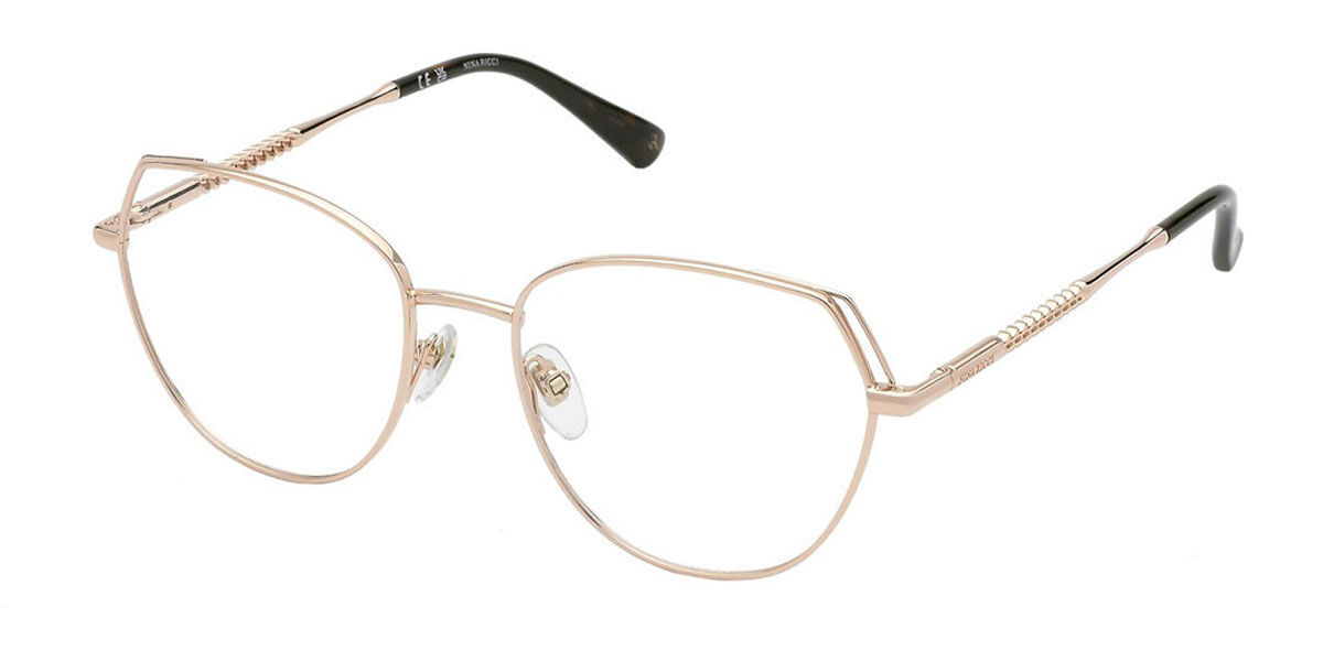 Image of Nina Ricci VNR353 08FC Óculos de Grau Rose-Dourados Feminino BRLPT